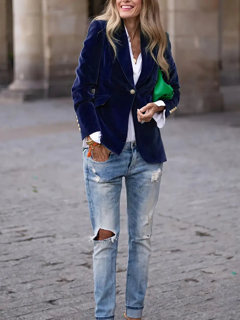 Savannah™ - Premium Velvet Blazer for a Stylish and Elegant Look