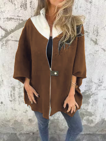 Alessia | Fashionable Stand Collar Half-Zip Jacket - Exclusive Limited Edition