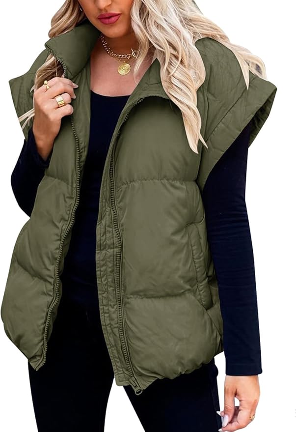 Charlotte™ – Comfortable and cozy short quilted jacket with short sleeves for stylish comfort