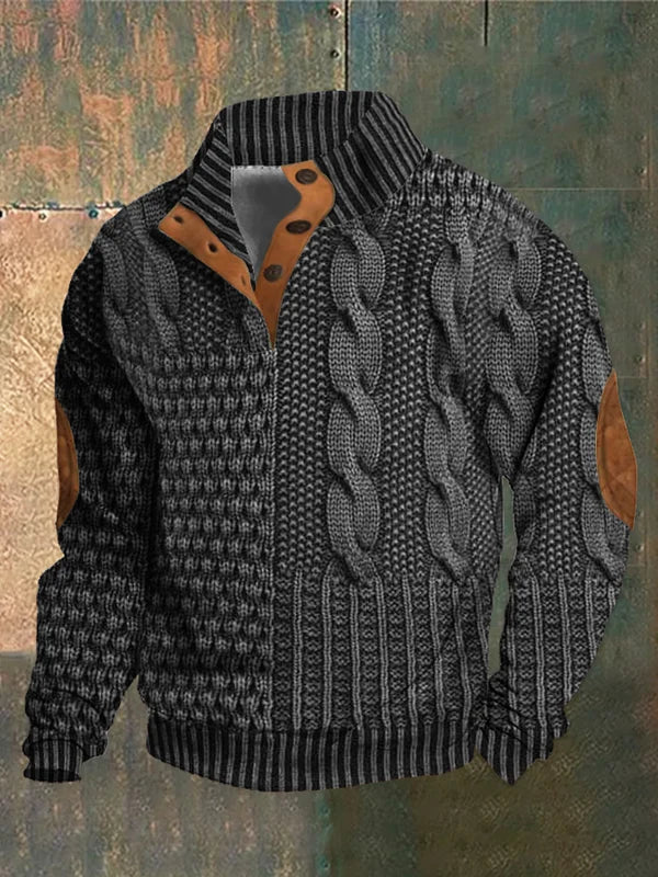 Nick | Elegant Patterned T-Shirt Warm, Comfortable, and Stylish for Cold Days