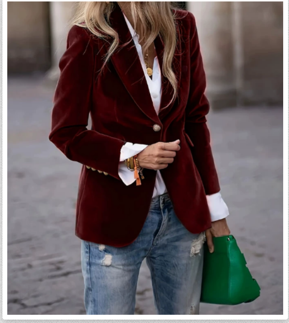 Savannah™ - Premium Velvet Blazer for a Stylish and Elegant Look