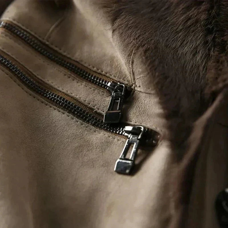 Leonora™ Chique Velour with Soft Faux Fur Collar