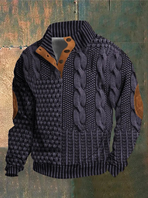 Nick | Elegant Patterned T-Shirt Warm, Comfortable, and Stylish for Cold Days
