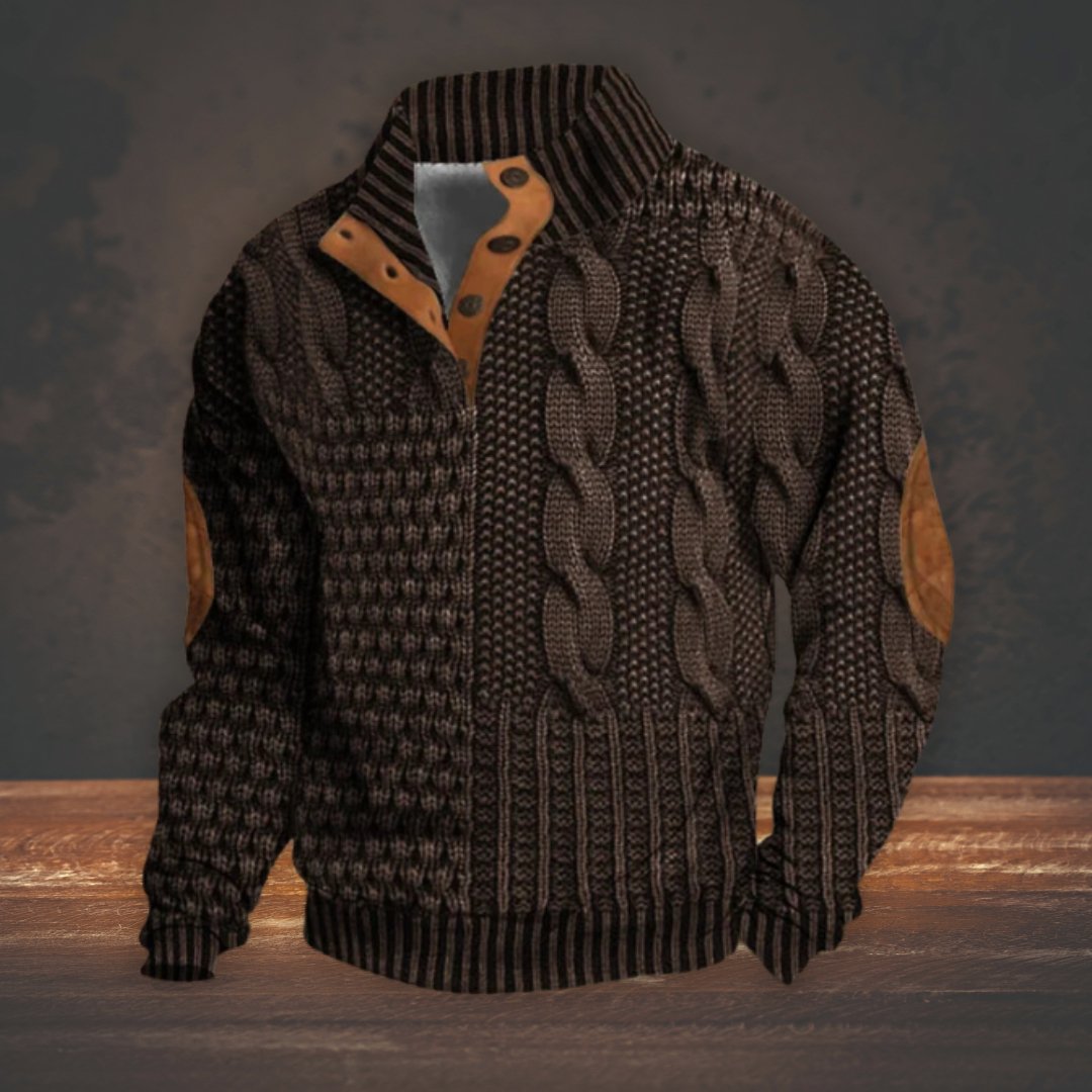 Heiko | Trendy Printed Cozy Sweater for Stylish Comfort