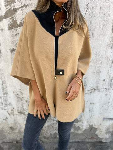 Alessia | Fashionable Stand Collar Half-Zip Jacket - Exclusive Limited Edition