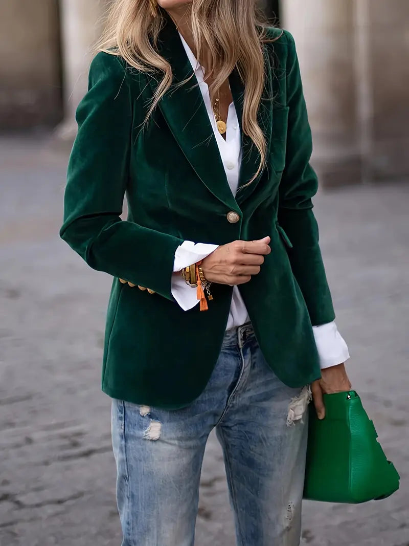 Savannah™ - Premium Velvet Blazer for a Stylish and Elegant Look