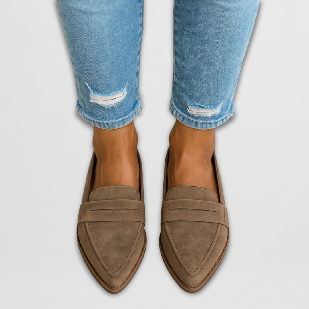 Nadia - Elegant suede loafers for a modern and sophisticated look