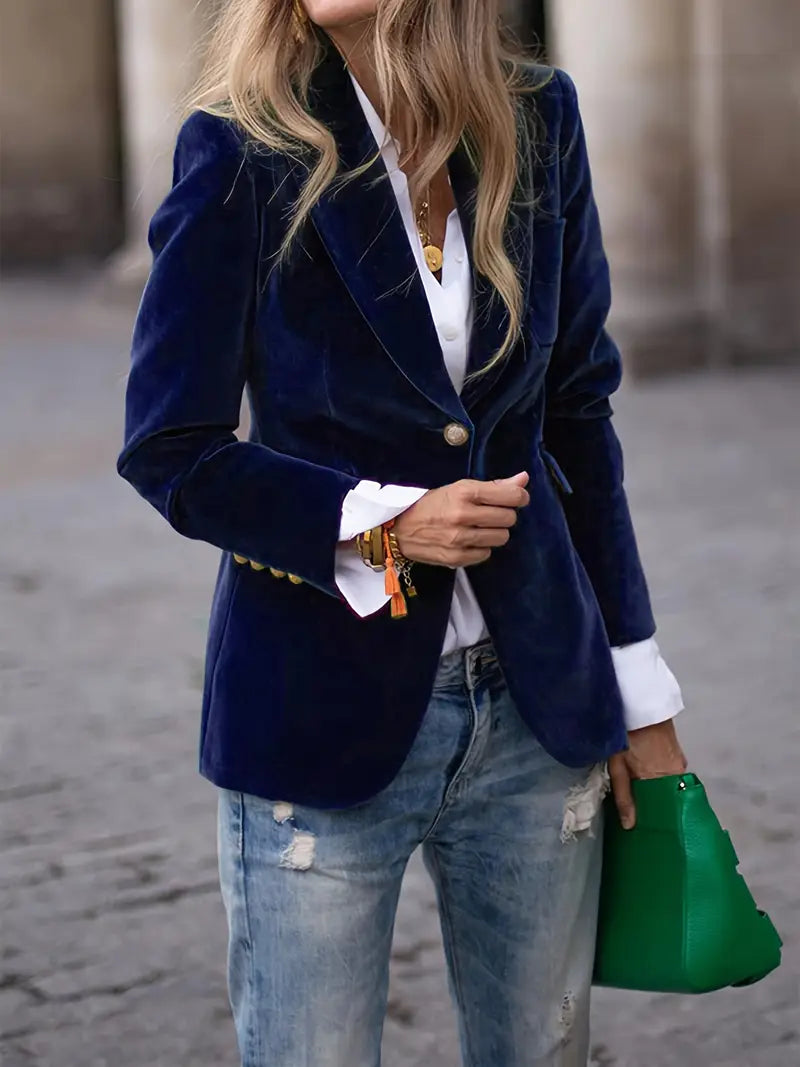 Savannah™ - Premium Velvet Blazer for a Stylish and Elegant Look