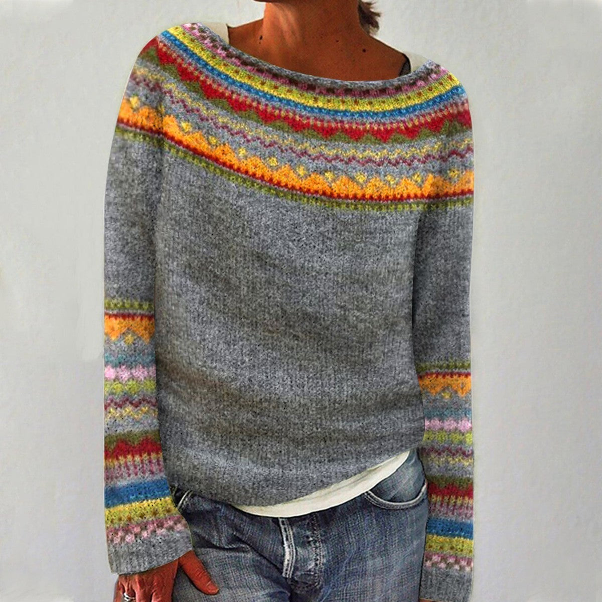 Emily™ - Chic and Cozy Retro Sweater for a Sophisticated Style