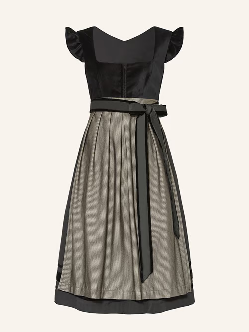 Chic Women's Knee-Length Dress with Stylish Bow and Elegant Lace Details
