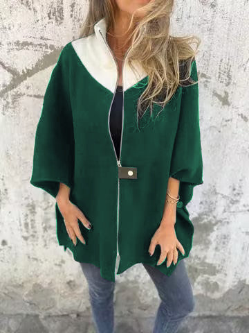 Alessia | Fashionable Stand Collar Half-Zip Jacket - Exclusive Limited Edition