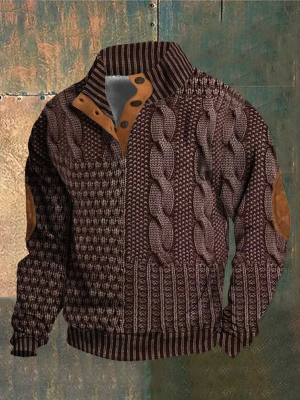 Nick | Elegant Patterned T-Shirt Warm, Comfortable, and Stylish for Cold Days