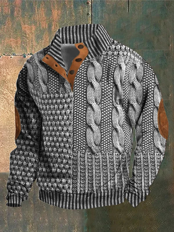 Nick | Elegant Patterned T-Shirt Warm, Comfortable, and Stylish for Cold Days