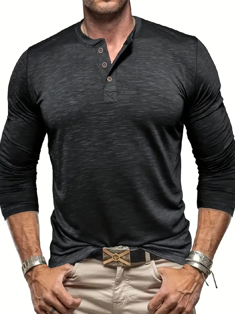 Randell - Comfortable Casual Long Sleeve T-Shirt for Everyday Wear
