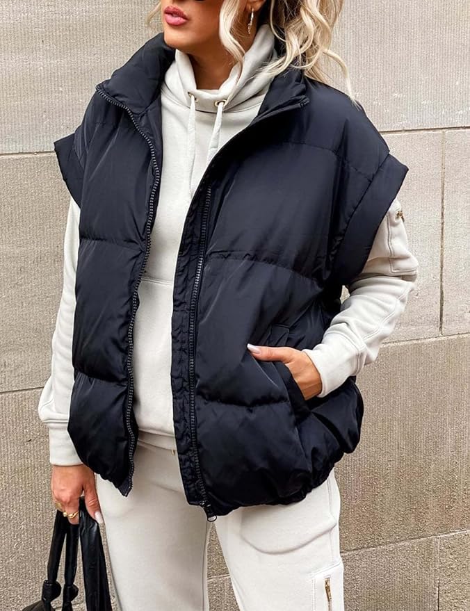 Charlotte™ – Comfortable and cozy short quilted jacket with short sleeves for stylish comfort