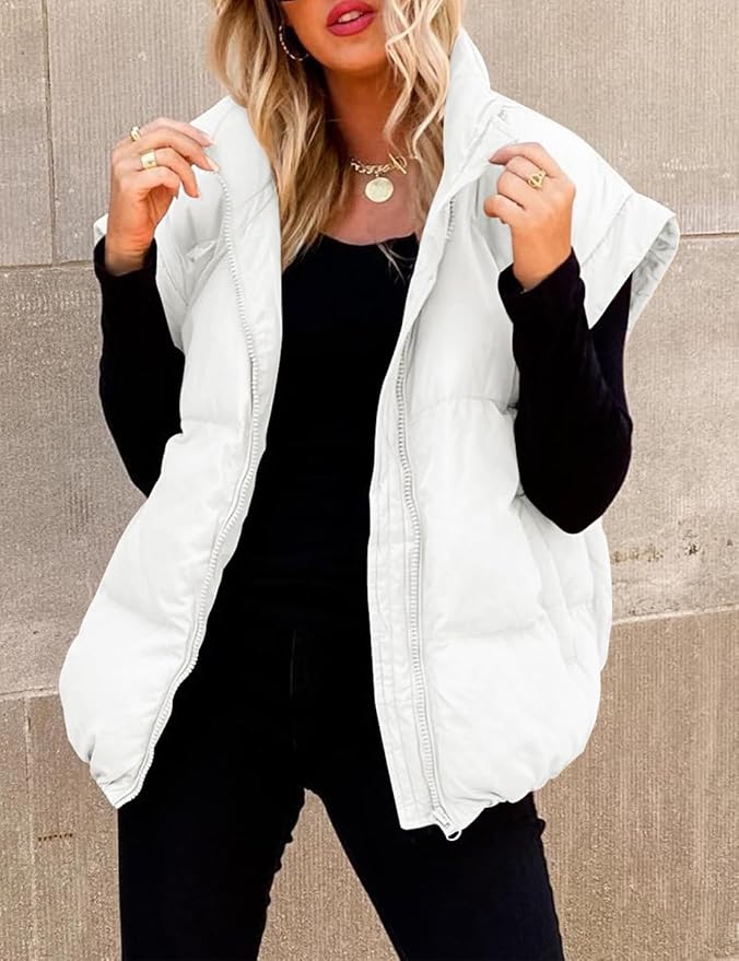Charlotte™ – Comfortable and cozy short quilted jacket with short sleeves for stylish comfort