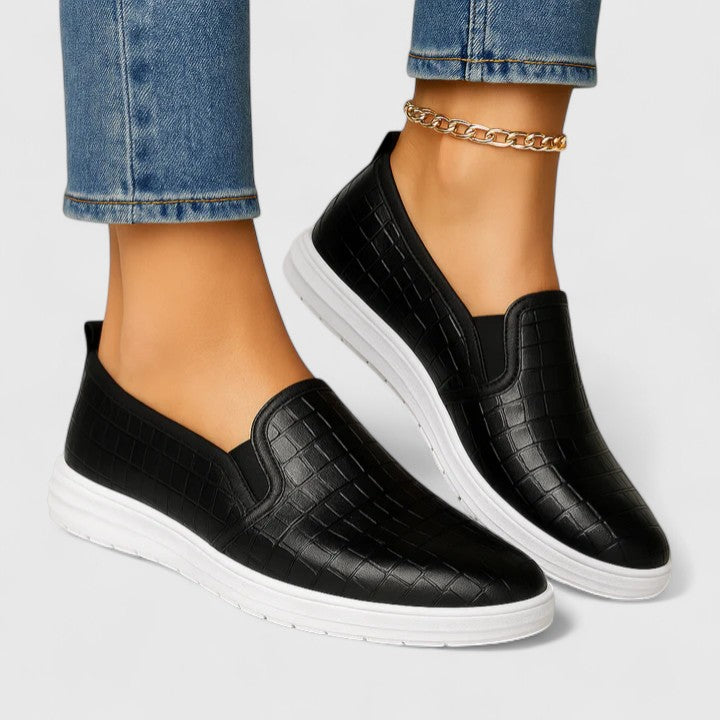 Zhielle Comfortable Support Leather Lace-up Shoes for Ultimate Comfort and Stylish Appearance