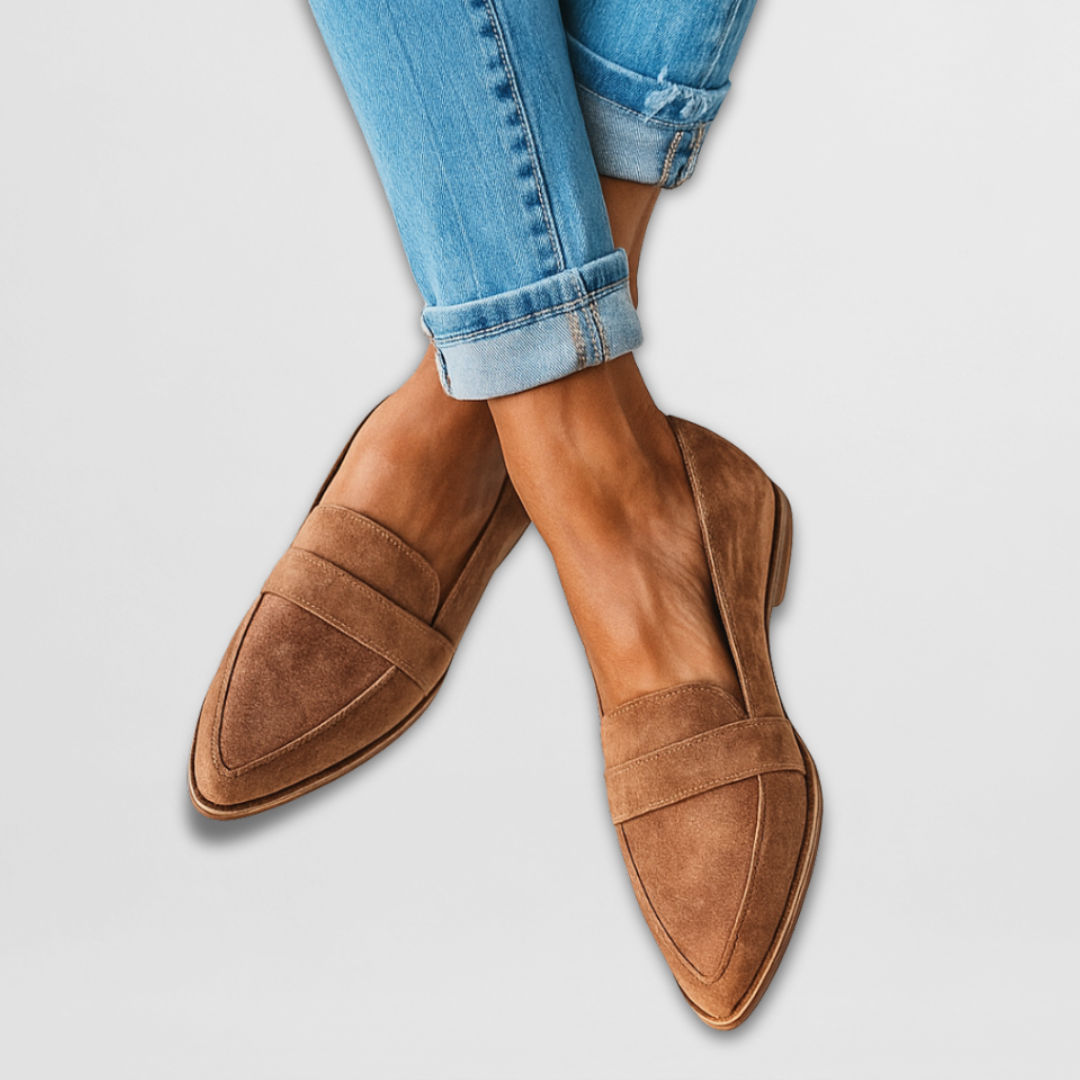 Nadia - Elegant suede loafers for a modern and sophisticated look