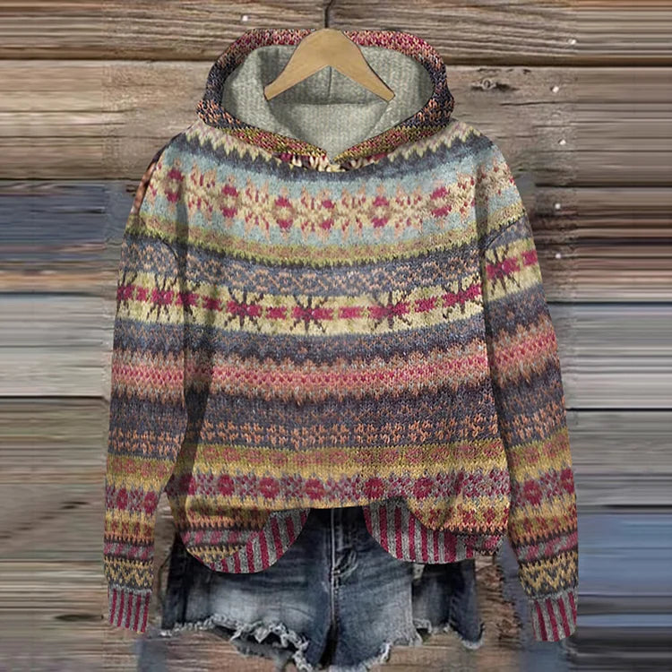 Anja™ – Elegant and Colorful Ethnic Sweater for All Occasions