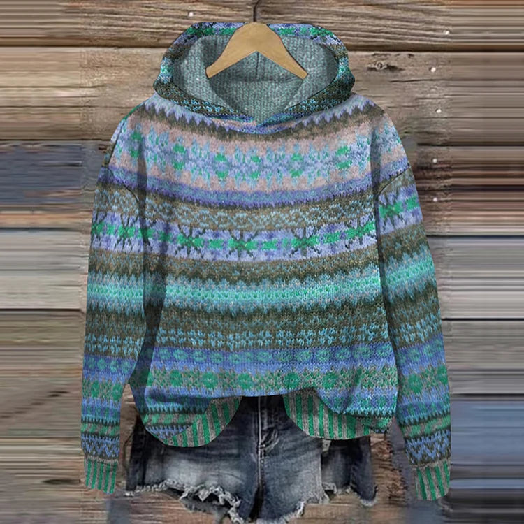 Anja™ – Elegant and Colorful Ethnic Sweater for All Occasions
