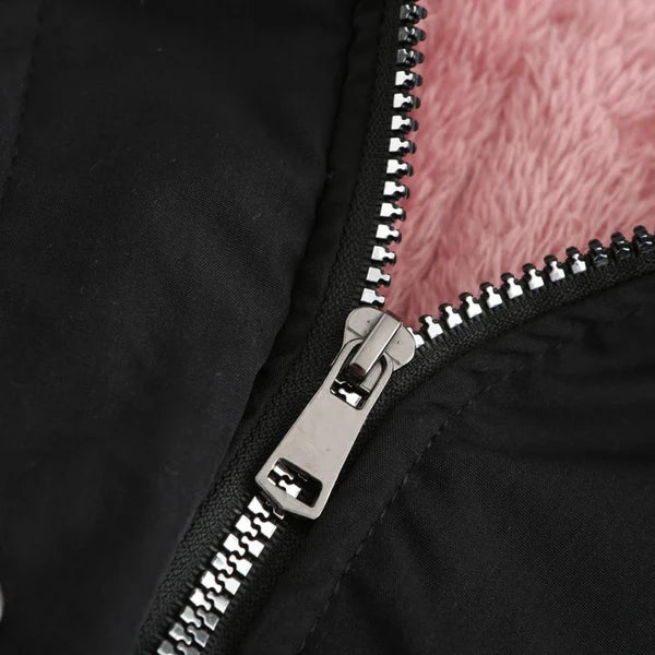Celine™ | Elegant winter jacket with fur trim for unmatched comfort and style