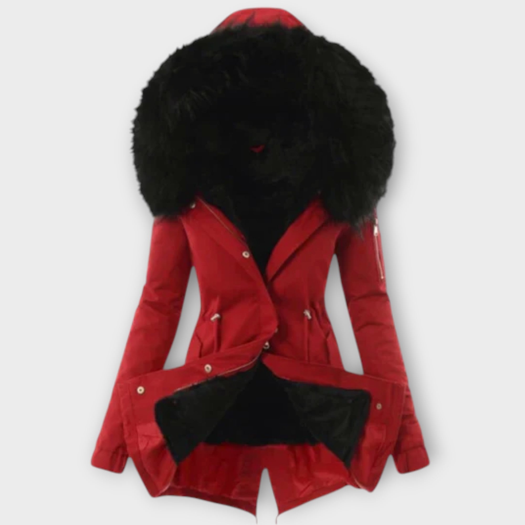 Celine™ | Elegant winter jacket with fur trim for unmatched comfort and style