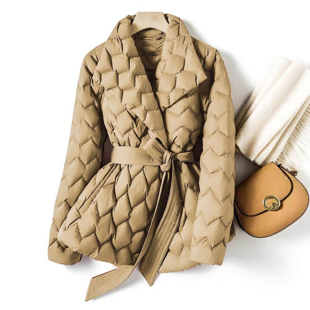 Avery™ - Stylish Quilted Down Coat for a Fashionable and Elegant Look