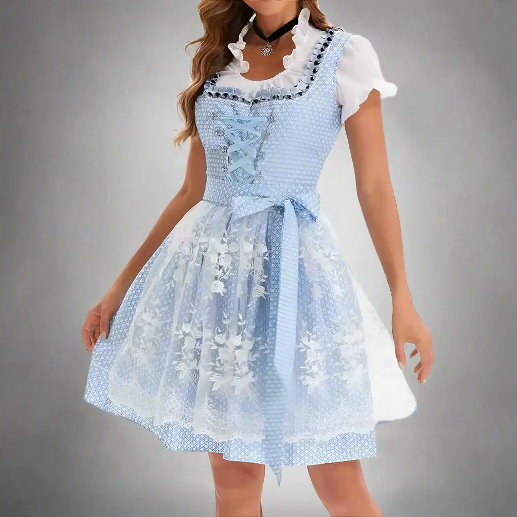 Elegant classic dirndl dress with charming embroidered details to enhance your style