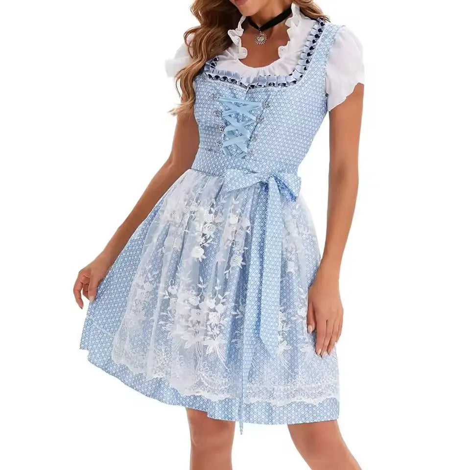 Elegant classic dirndl dress with charming embroidered details to enhance your style