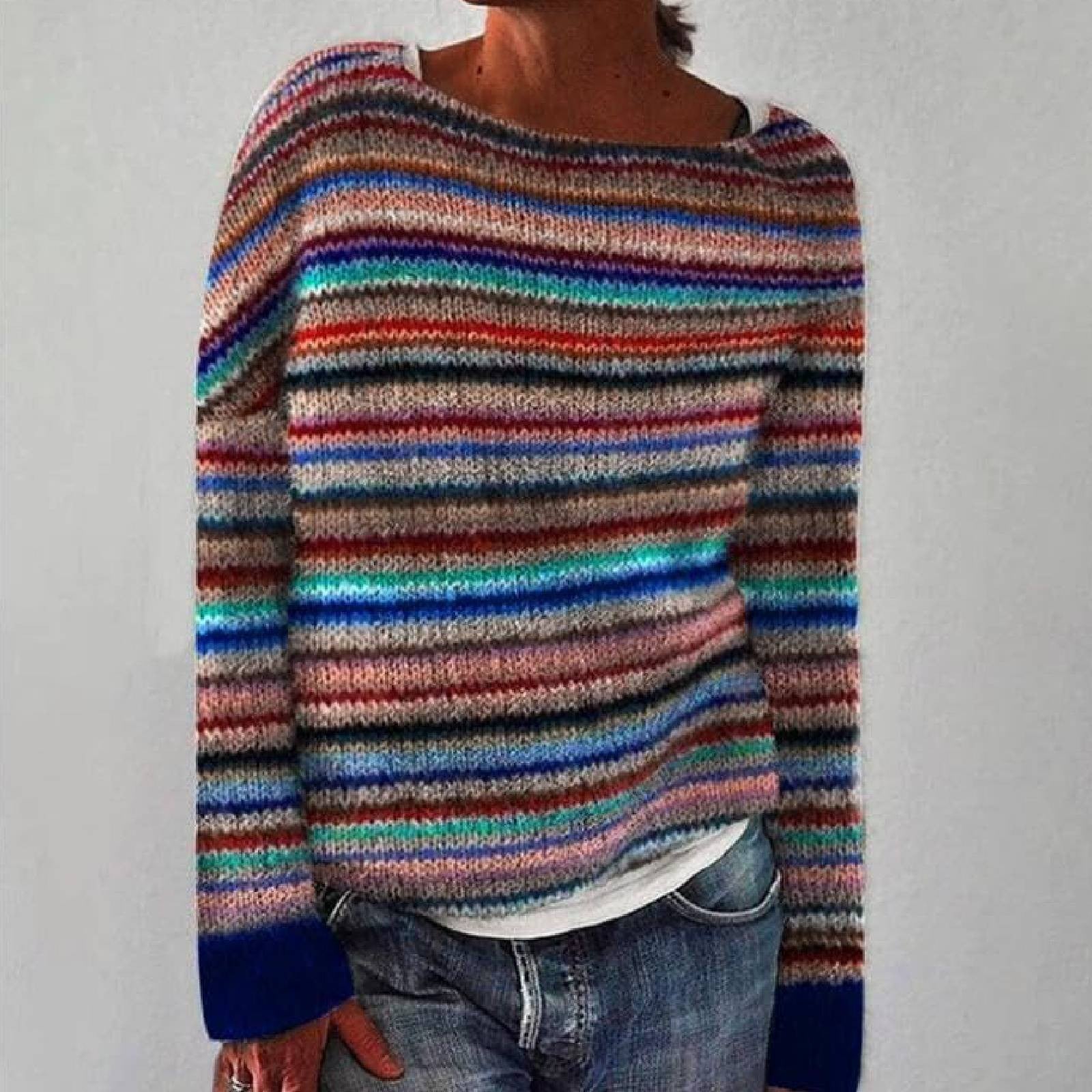 Ella™ - Elegant Retro Comfortable Sweatshirt for a Cozy and Trendy Look