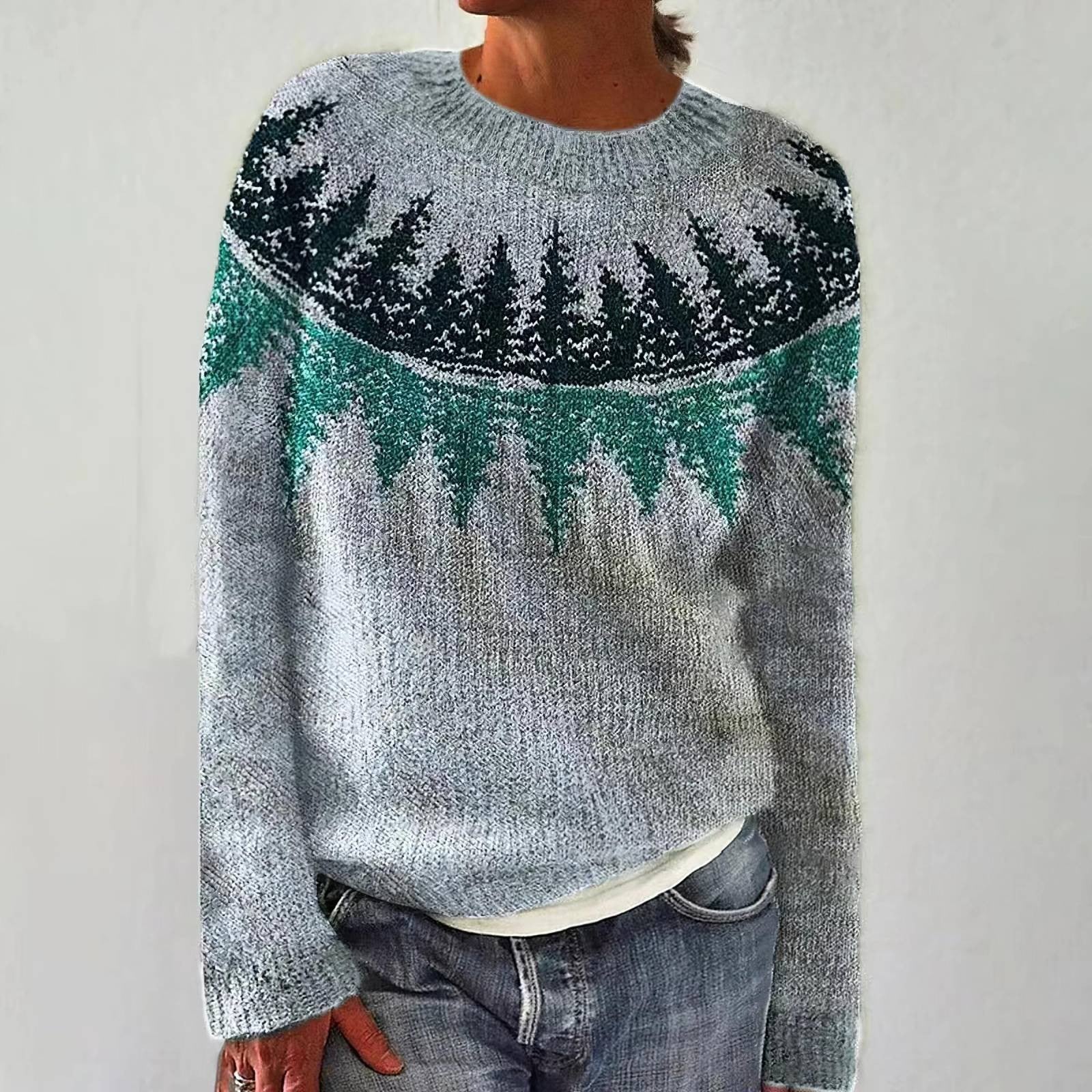 Luna™ - Comfortable Retro Sweatshirt for Elegant and Warm Vintage Style