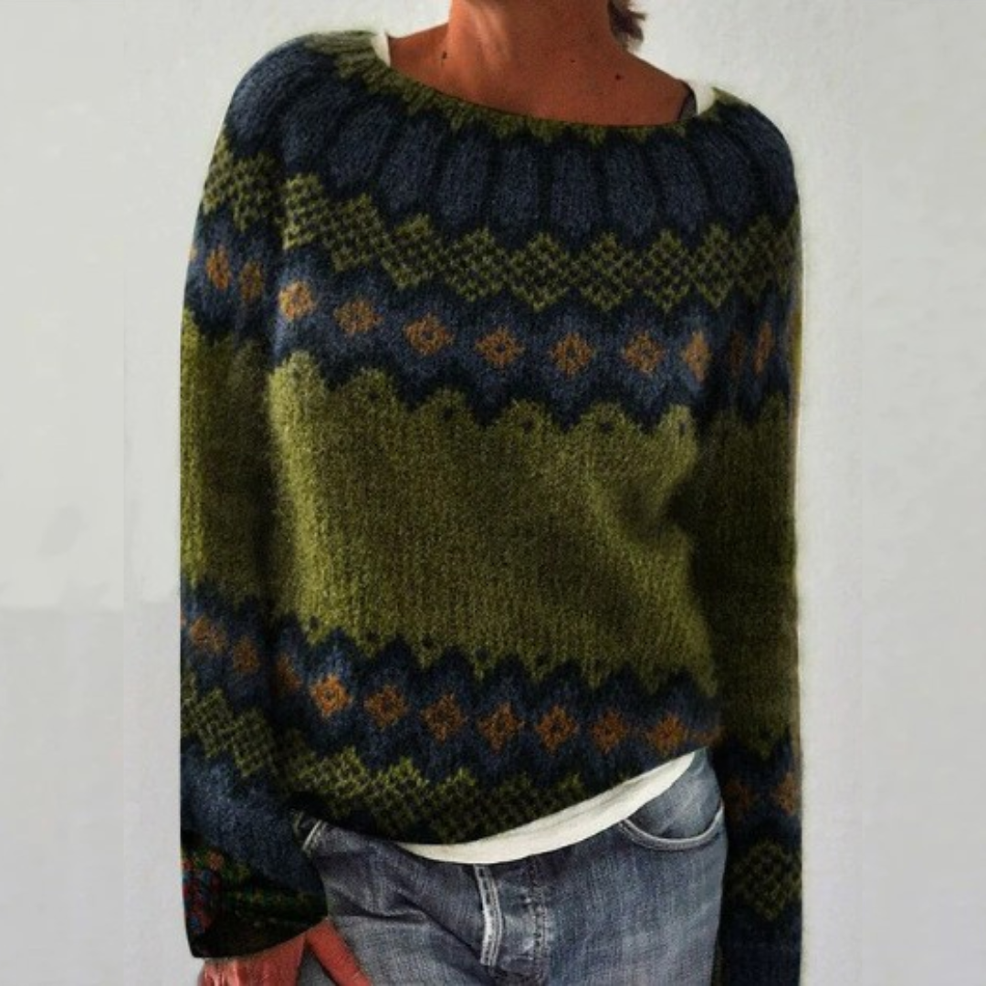 Anita™ - Elegant and Comfortable Retro Sweater for an Unforgettable Style