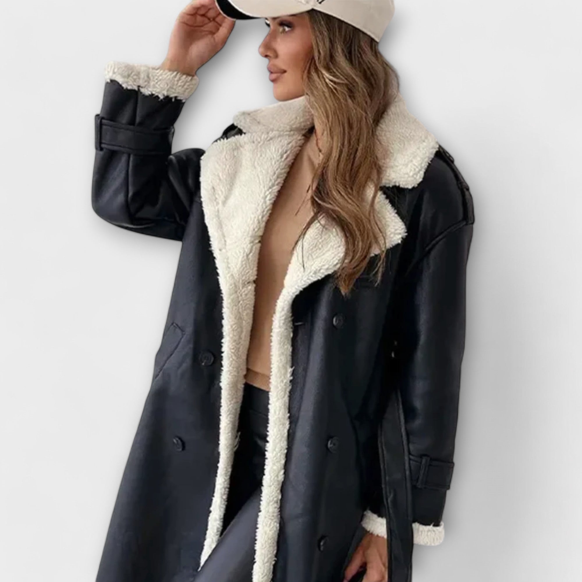 Luna™ | Elegant Long Coat with Soft Fleece Lining for a Warm Style and Optimal Comfort