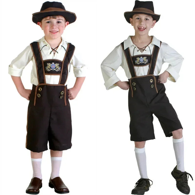 Festive Oktoberfest Bubble Costume with Authentic Lederhosen, Shirt, and Hat – For an Unforgettable Look