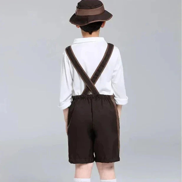 Festive Oktoberfest Bubble Costume with Authentic Lederhosen, Shirt, and Hat – For an Unforgettable Look