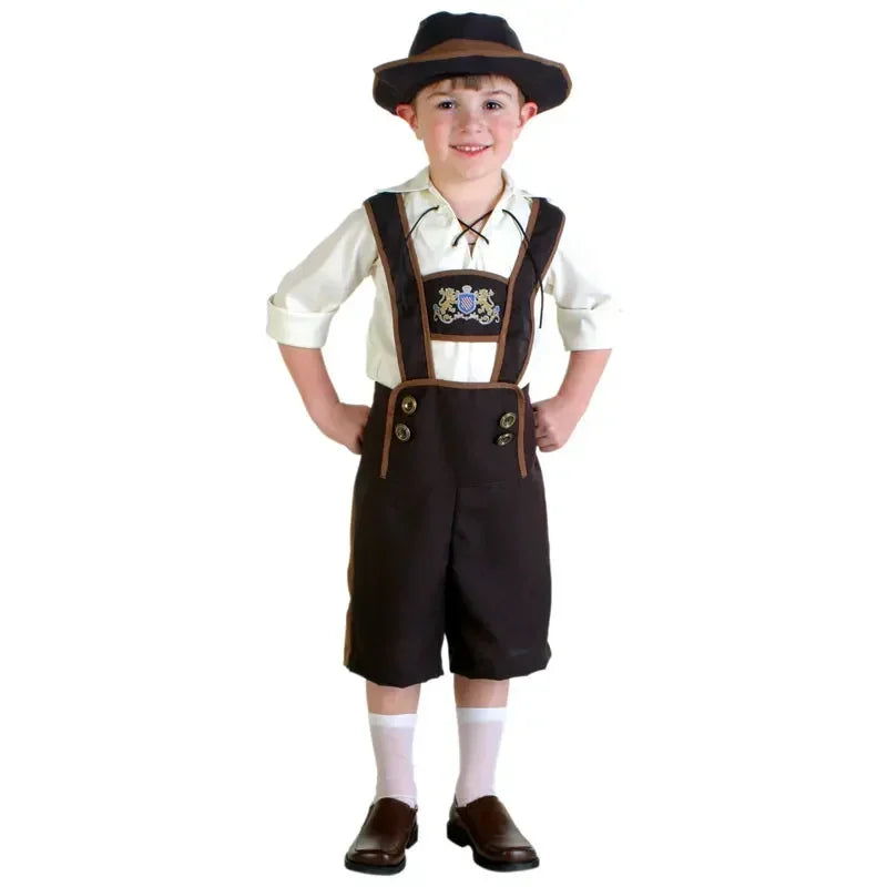 Festive Oktoberfest Bubble Costume with Authentic Lederhosen, Shirt, and Hat – For an Unforgettable Look