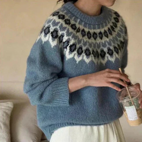 Sophie | Elegant and Modern Jacquard Sweater Versatile for All Occasions
