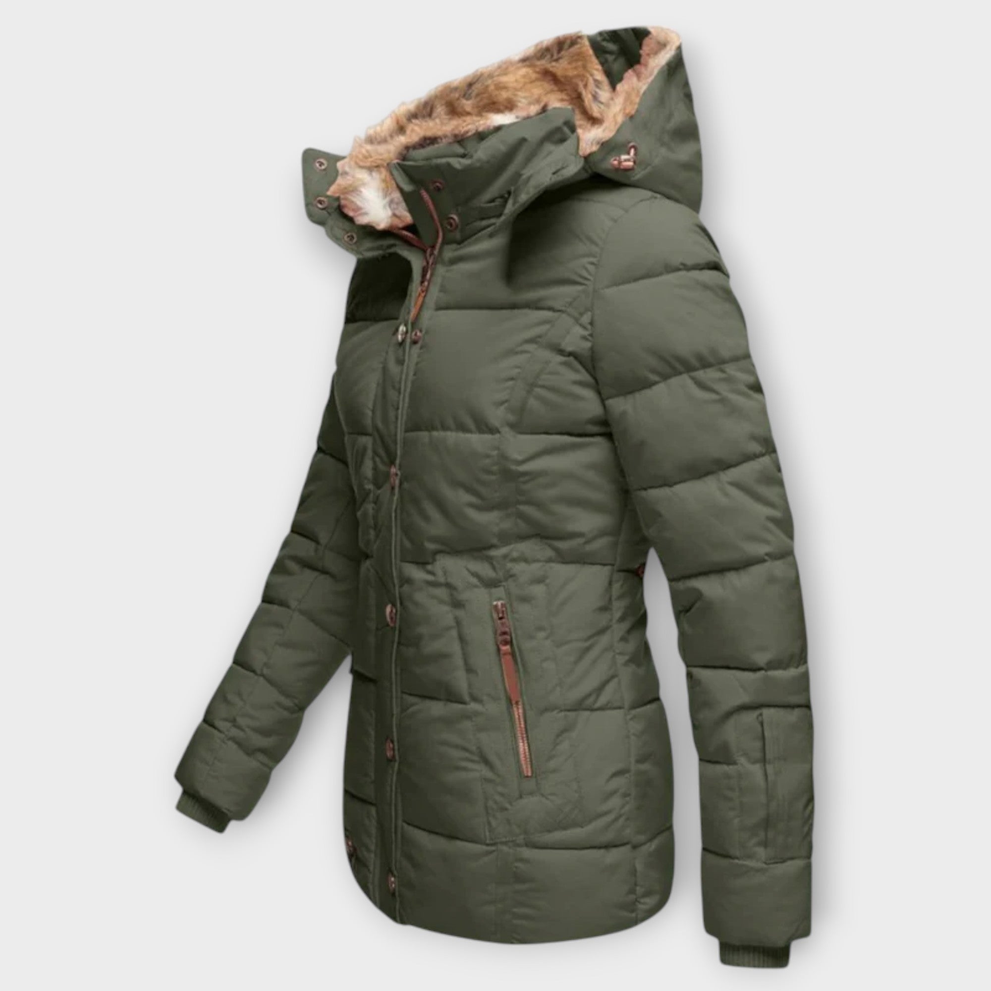 Aurora™ | Elegant Warm Fur Winter Coat for a Sophisticated Look