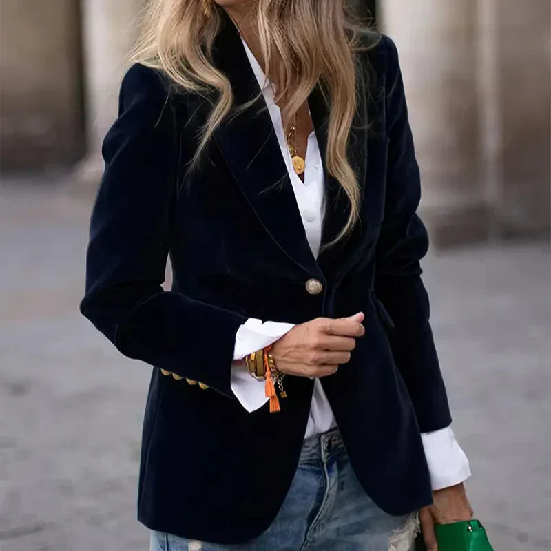 Savannah™ - Premium Velvet Blazer for a Stylish and Elegant Look
