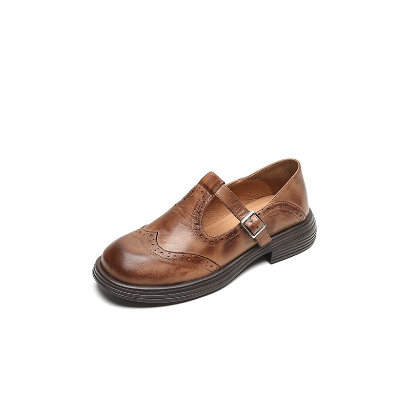 VELDA | Stylish Leather Mary Janes for an Elegant Look