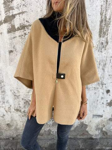 Alessia | Fashionable Stand Collar Half-Zip Jacket - Exclusive Limited Edition