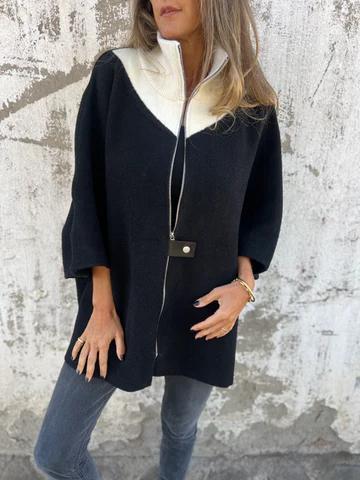 Alessia | Fashionable Stand Collar Half-Zip Jacket - Exclusive Limited Edition