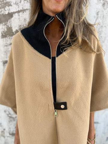 Alessia | Fashionable Stand Collar Half-Zip Jacket - Exclusive Limited Edition