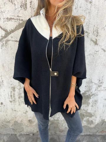 Alessia | Fashionable Stand Collar Half-Zip Jacket - Exclusive Limited Edition