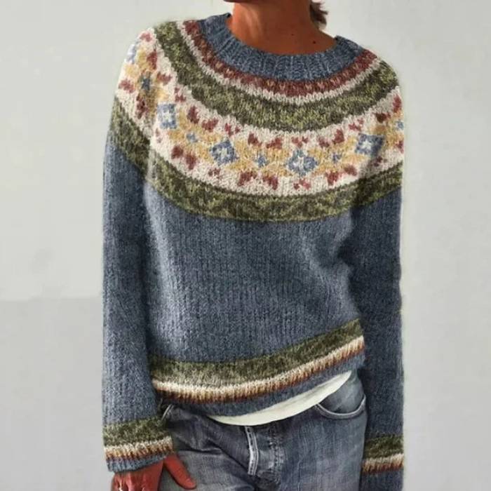 Ella™ - Trendy Retro-Inspired Pullover for a Unique and Fashionable Look
