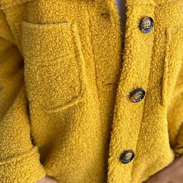 Zoe™ – Stylish Short Wool Jacket with Lapel for an Elegant Appearance