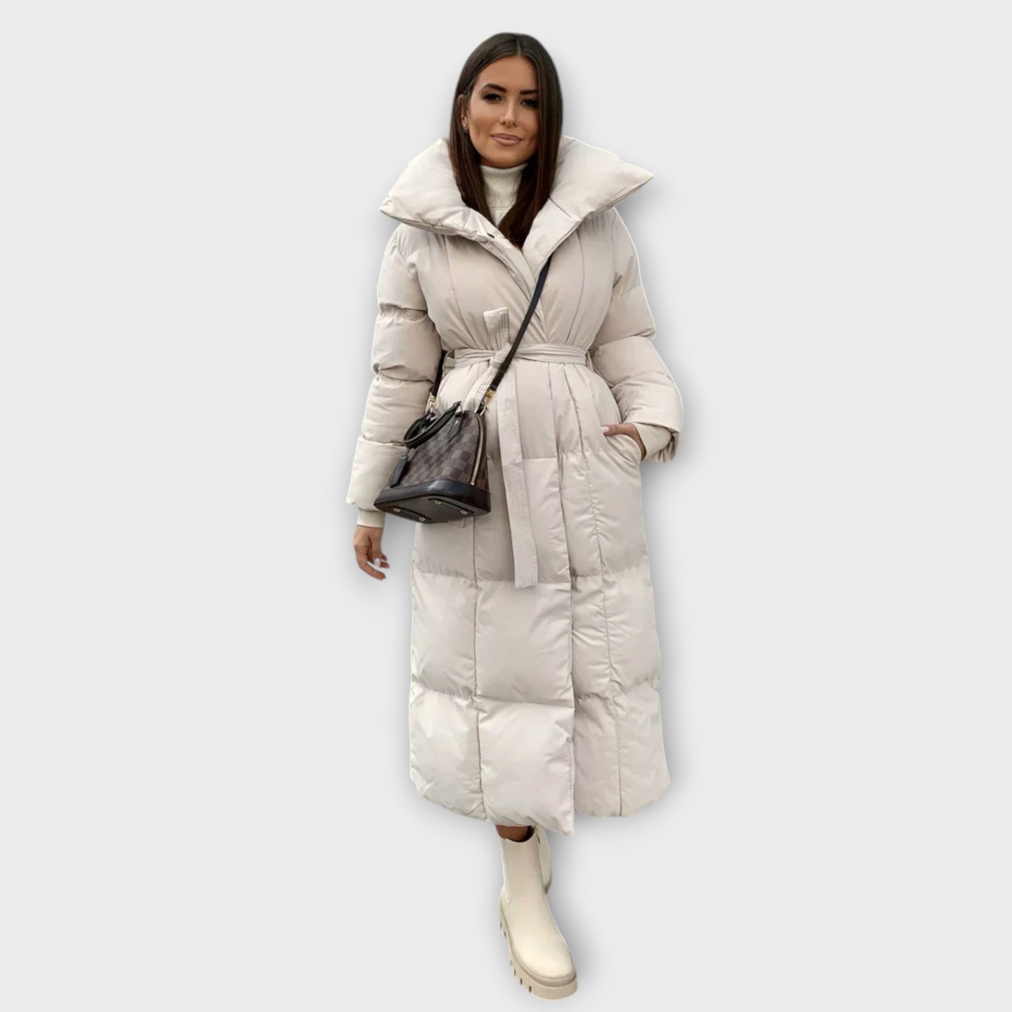 Victoria™ | Elegant and warm quilted long-sleeve jacket for a sophisticated winter look