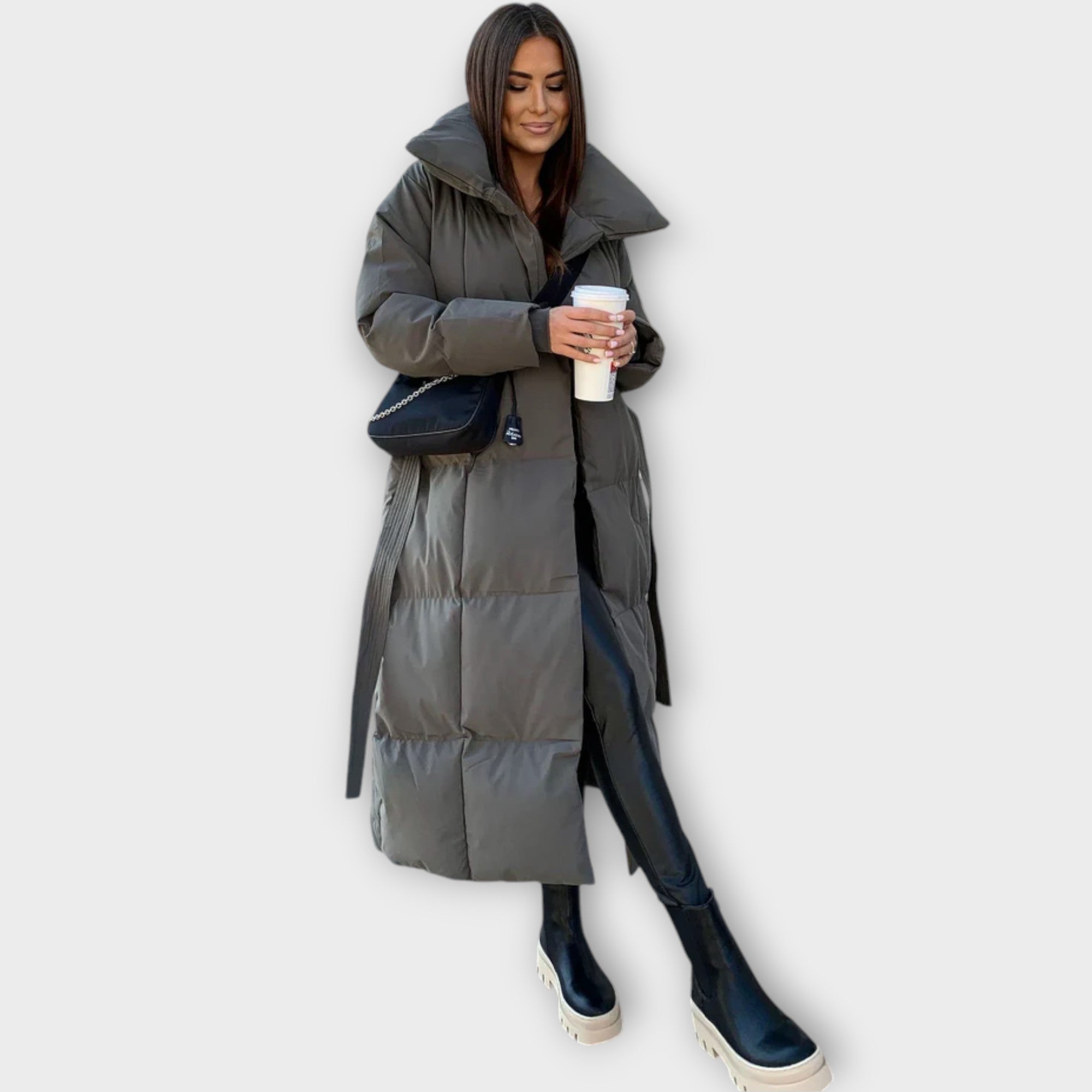Victoria™ | Elegant and warm quilted long-sleeve jacket for a sophisticated winter look
